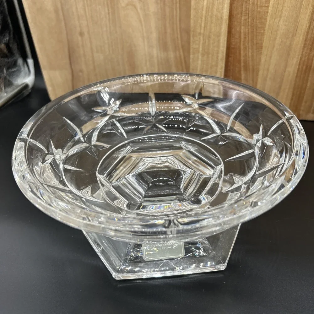 Gorham Crystal Lady Anne Pillar Candle Holder / Candy Dish